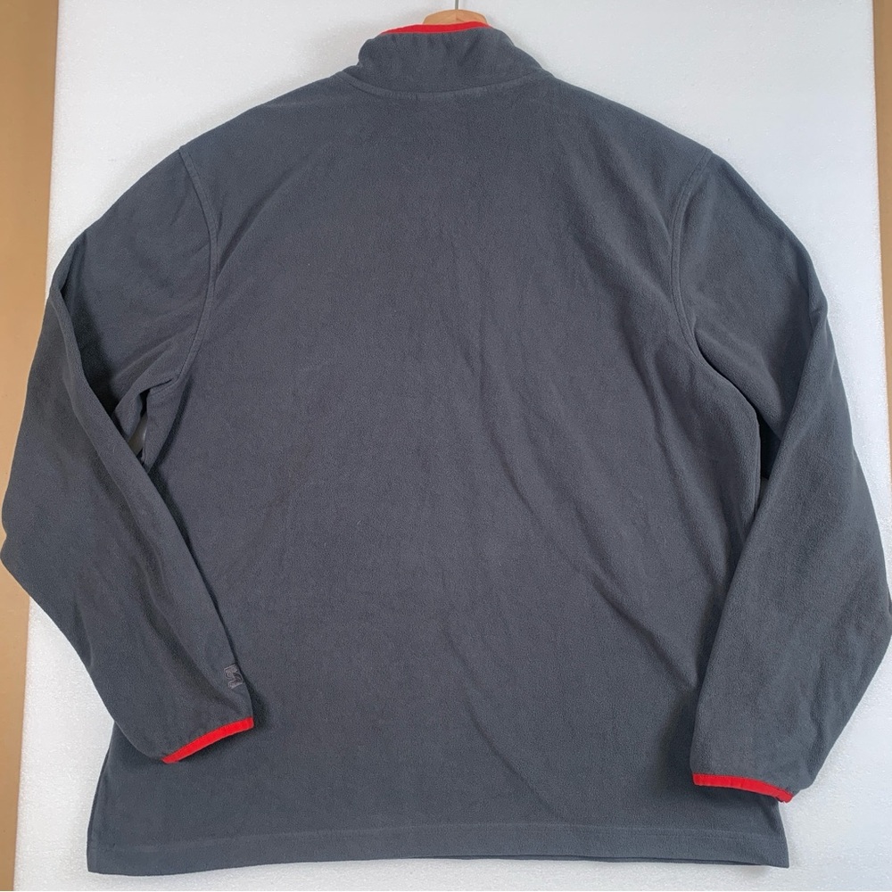 STARTER Men’s 1/4 Zip Grey Pullover Fleece Sweater Size Large 42-44 - Picture 6 of 12